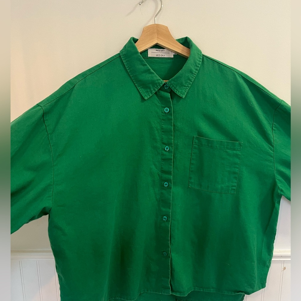 Red Sky Cotton / Linen top